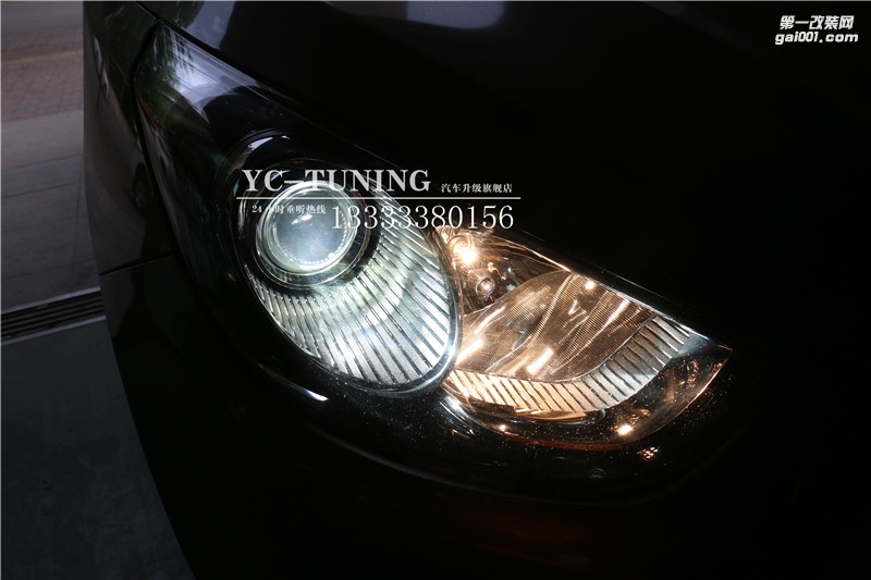 石家莊現(xiàn)代ix35改燈，貝雷帽奢華車燈升級(jí)套餐-永誠(chéng)汽車