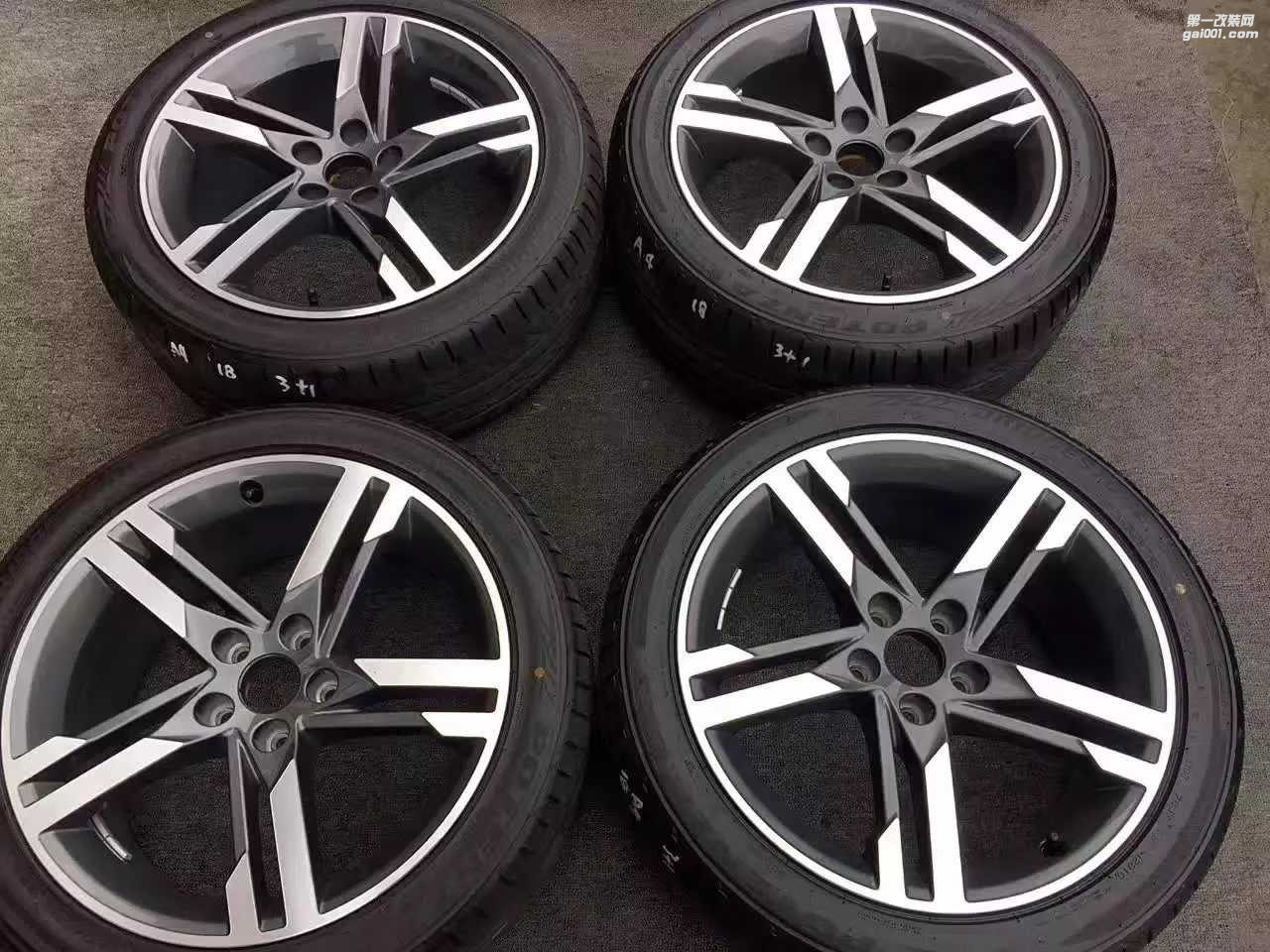 新車拆，奧迪 17款 A4 原廠 18寸x8J ET40 5×112