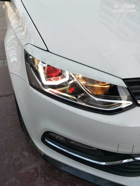 西寧專業(yè)車燈改裝|POLO改U型日行燈|西寧專業(yè)改燈店