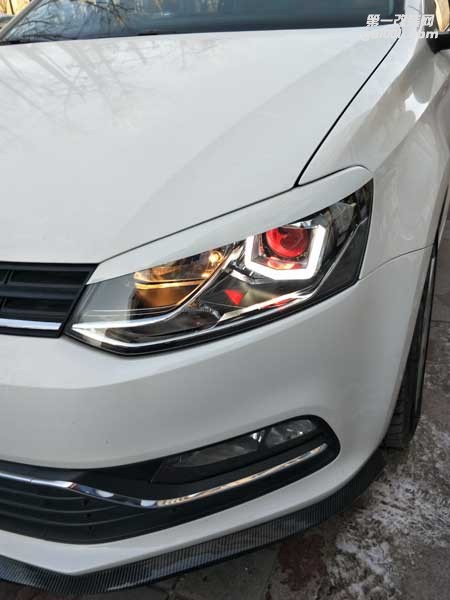 西寧專業(yè)車燈改裝|POLO改U型日行燈|西寧專業(yè)改燈店