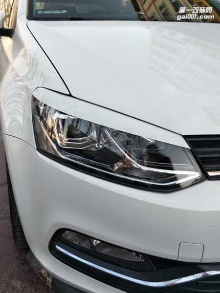 西寧專業(yè)車燈改裝|POLO改U型日行燈|西寧專業(yè)改燈店