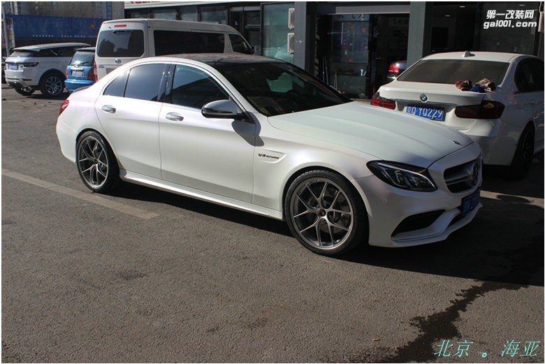 海亞：大馬力后驅(qū)車 奔馳W205 C63 AMG改裝 日本最強(qiáng)最輕航鋁鍛造輪轂 20寸 RI-D  搭配米其林PSS性能胎