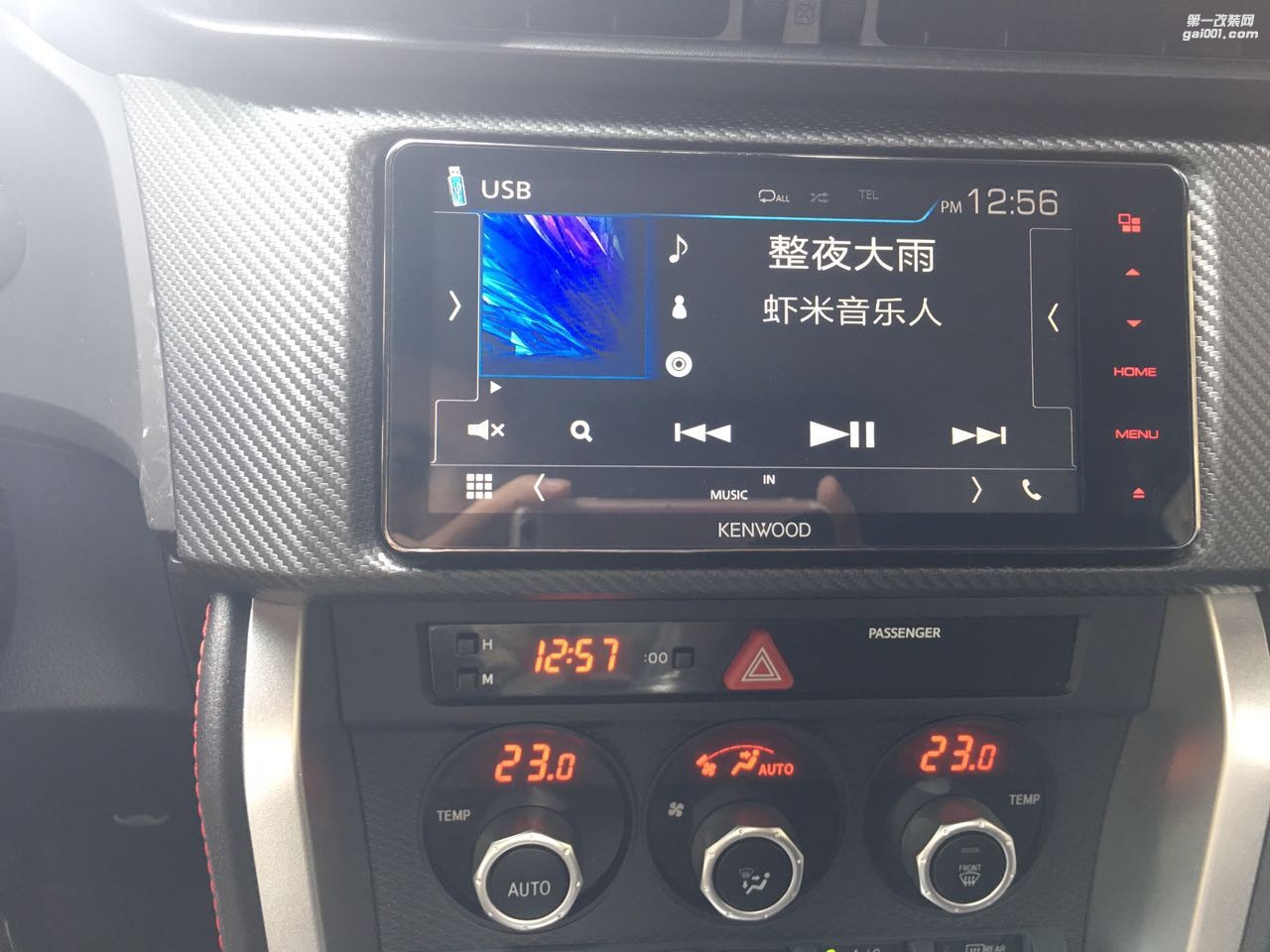 丰田86DVD导航建伍DDX916WS carplay导航一体机