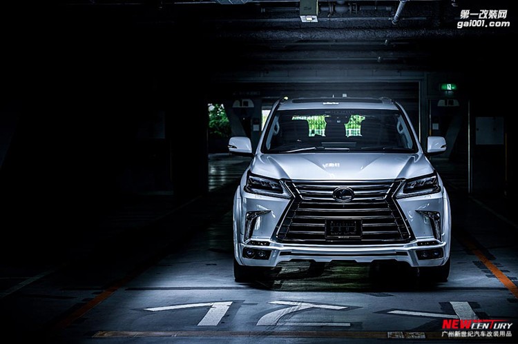 2016款雷克薩斯LX570改裝ZUES寬體小包圍 M'z SPEED前唇后唇輪眉