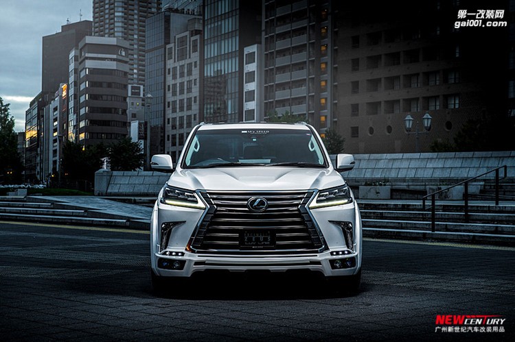 2016款雷克薩斯LX570改裝ZUES寬體小包圍 M'z SPEED前唇后唇輪眉