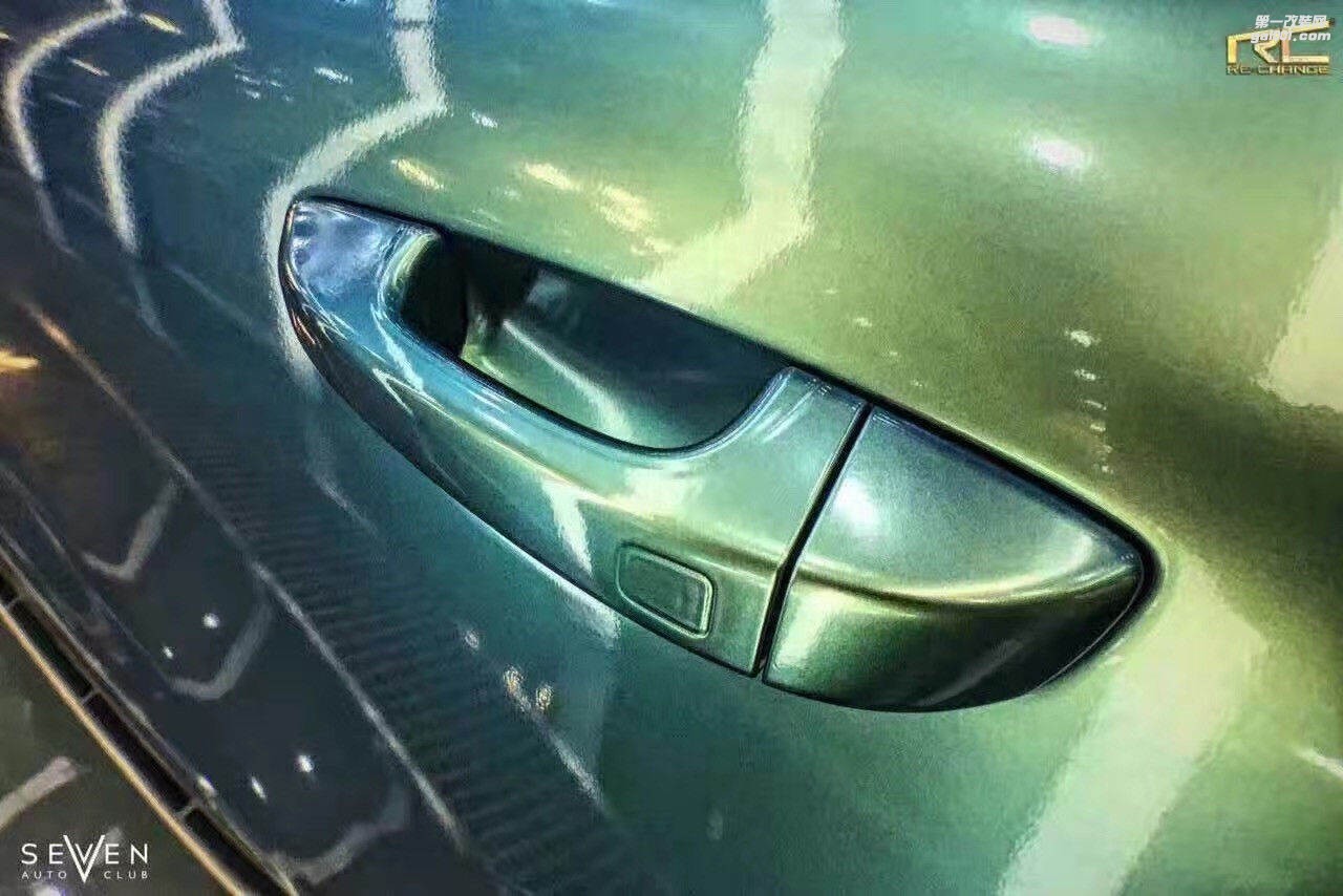 南昌96Auto 汽車改色保時捷 孔雀藍 變色龍