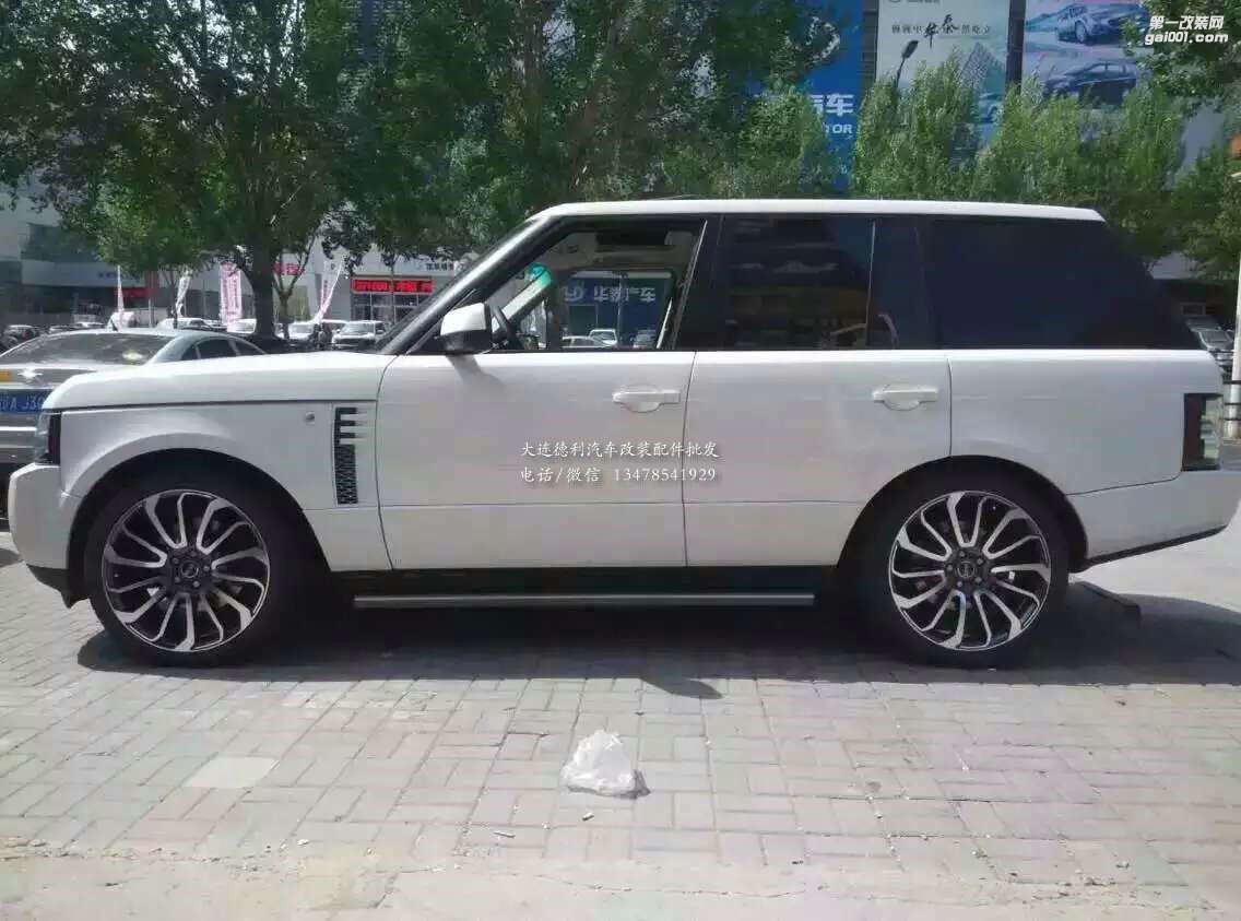 路虎22寸高配風(fēng)火輪輪轂鋼圈裝車效果