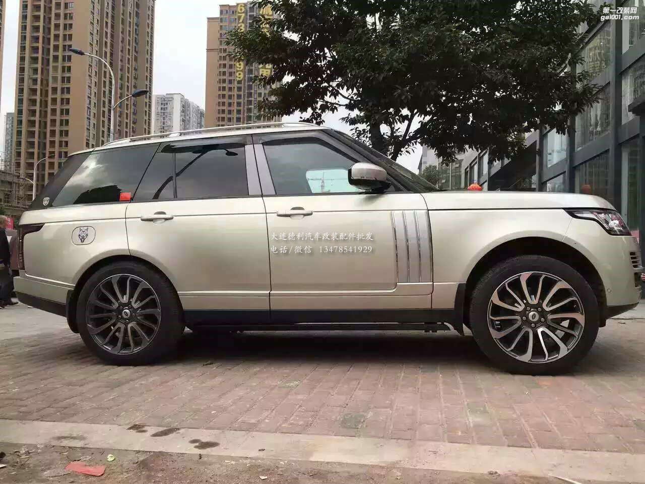 路虎22寸高配風(fēng)火輪輪轂鋼圈裝車效果
