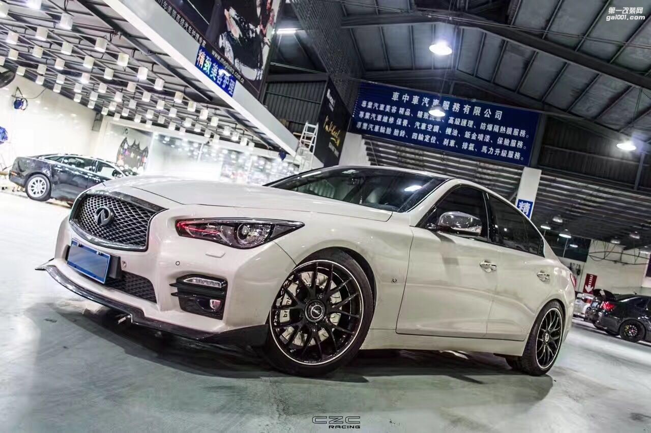 海亞：RAYS G27上身英菲尼迪Q50 19寸輪轂 brembo GT-R剎車套件
