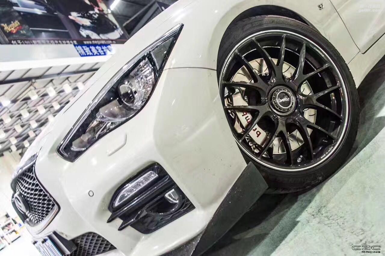 海亞：RAYS G27上身英菲尼迪Q50 19寸輪轂 brembo GT-R剎車套件