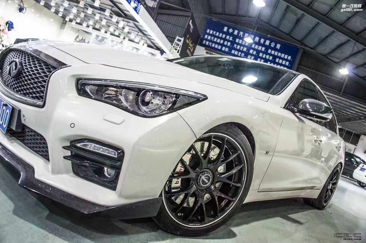 海亞：RAYS G27上身英菲尼迪Q50 19寸輪轂 brembo GT-R剎車套件
