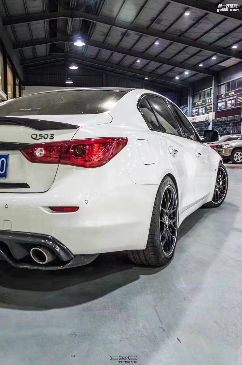 海亞：RAYS G27上身英菲尼迪Q50 19寸輪轂 brembo GT-R剎車套件