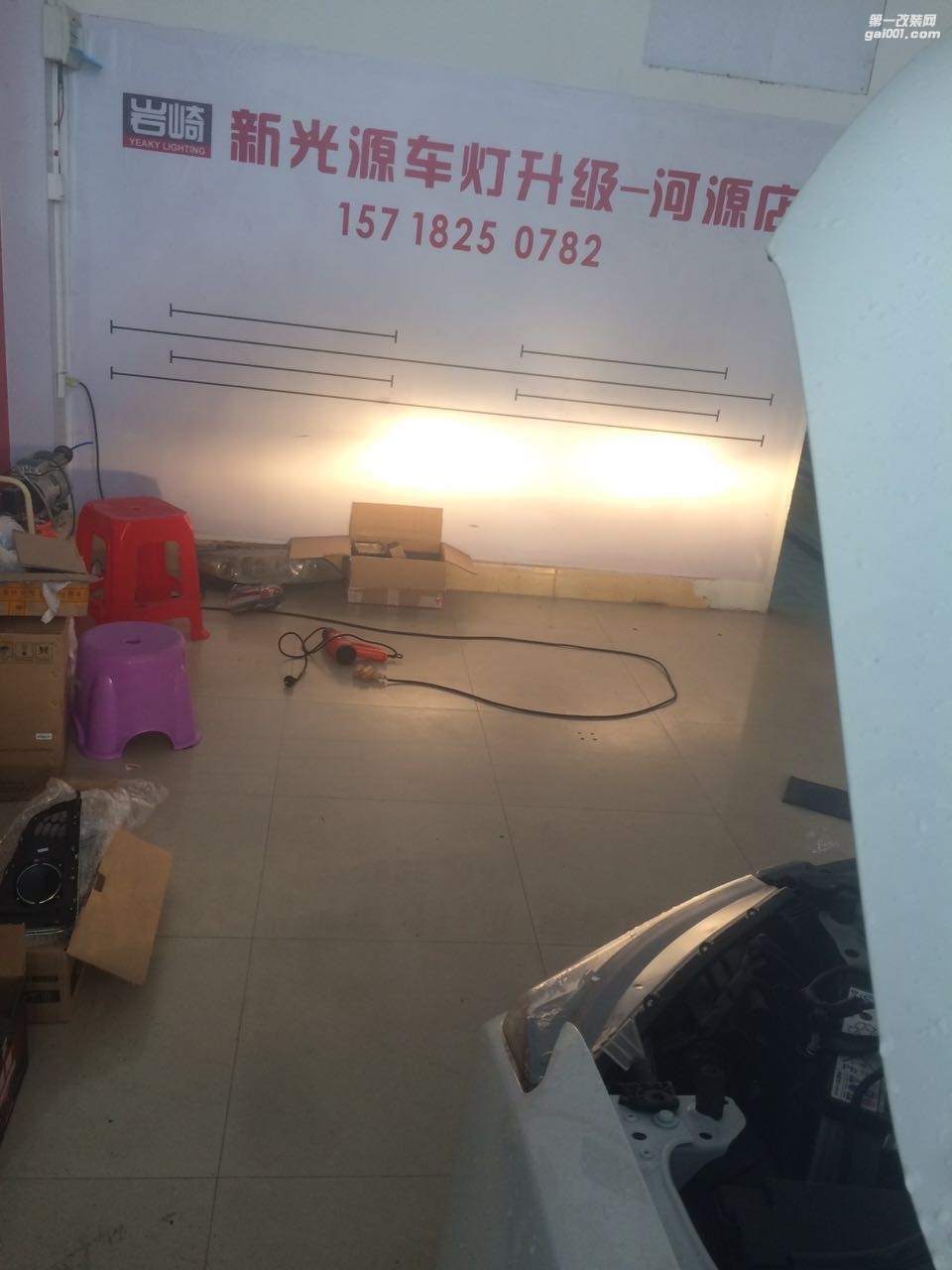 河源改燈 河源車燈改裝  河源新光源車燈光改裝升級(jí) 河源改氙氣燈 河源改日行燈 本田鋒范升級(jí)Q5雙光透鏡+專用日行燈+原廠霧燈總成