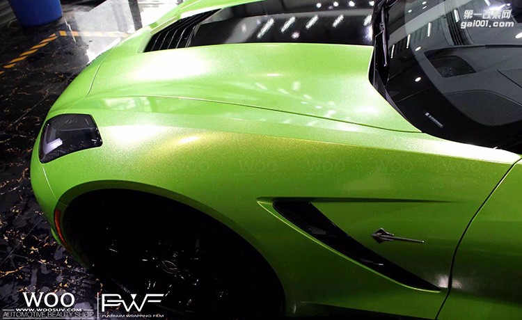 克尔维特C7的“绿色”车身改色出装！