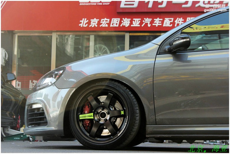 海亞：高爾夫6R 改裝RAYS TE37SL PR綠標(biāo)  AP9040 6活塞剎車 性能控