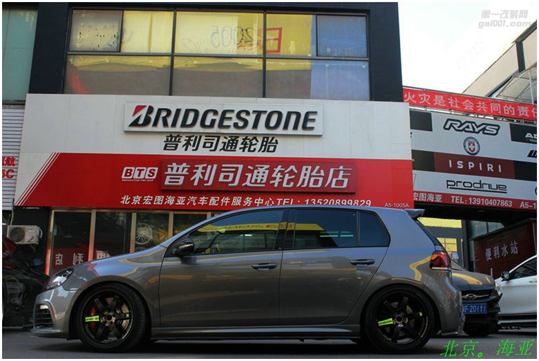 海亞：高爾夫6R 改裝RAYS TE37SL PR綠標(biāo)  AP9040 6活塞剎車 性能控