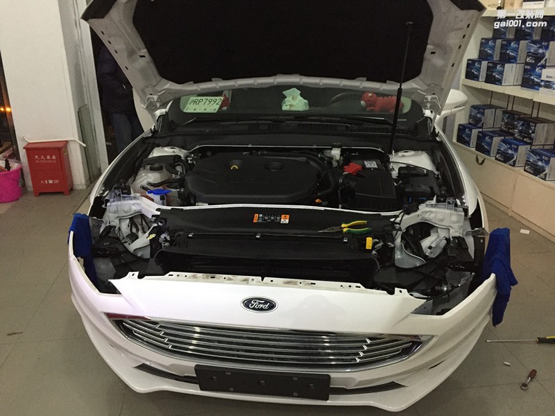 上海17款蒙迪歐車燈改裝升級 海拉5 歐司朗燈泡安定器 雪萊特遠光LED