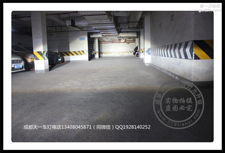 成都路虎神行者2改燈改裝歐司朗氙氣燈海拉5雙光透鏡