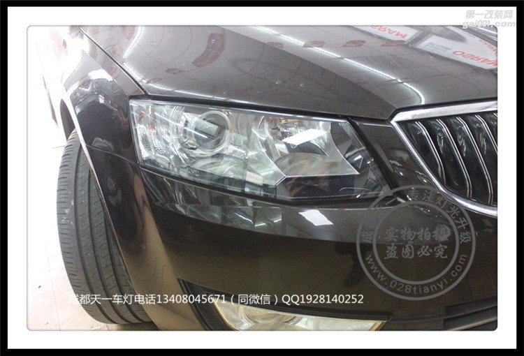 成都新明銳改車燈改裝原裝Q5海拉雙光透鏡歐司朗氙氣燈總成