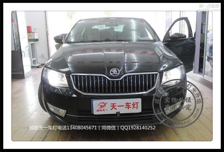 成都新明銳改車燈改裝原裝Q5海拉雙光透鏡歐司朗氙氣燈總成