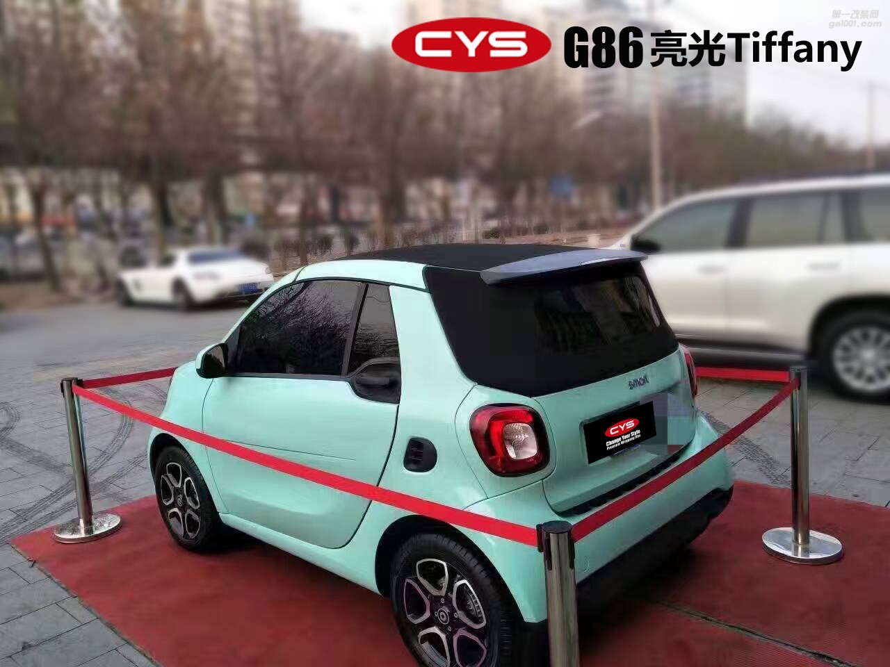 smart亮光Tiffany車身改色貼膜 南昌防爆膜