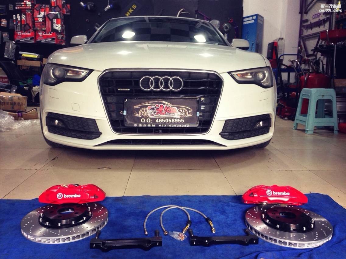 奧迪A5改Brembo卡鉗剎車盤