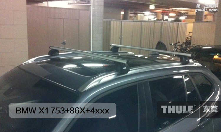 BMW X1拓樂車頂行李架行李箱安裝實物案例