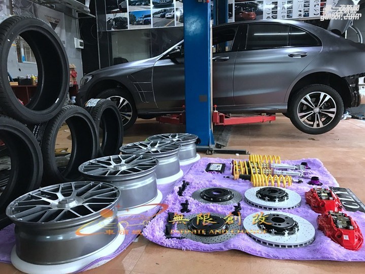 奔馳新C級(jí)W205 全車大改案例展示 火力十足 傾力之作