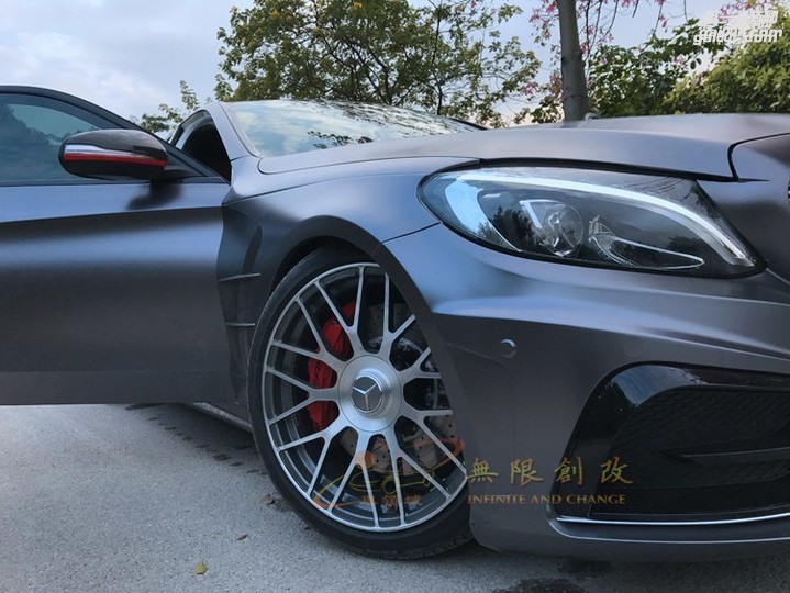 奔馳新C級(jí)W205 全車大改案例展示 火力十足 傾力之作