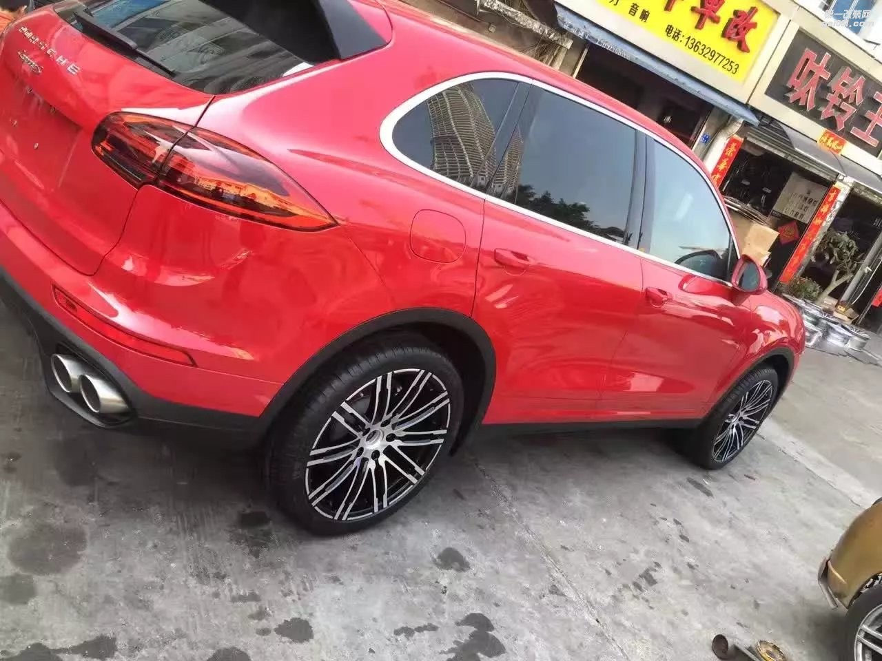 卡宴 ，升級 原裝 21寸 限量版 完工！