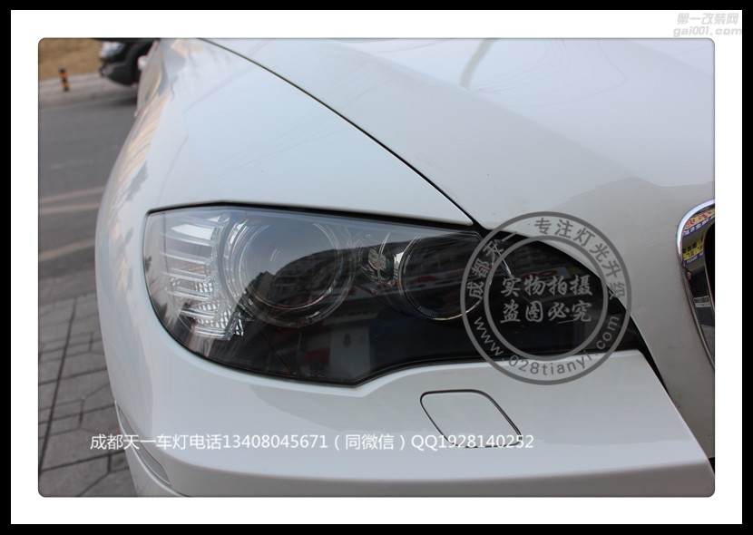 成都寶馬X6改裝車燈改裝歐司朗氙氣燈海拉5透鏡