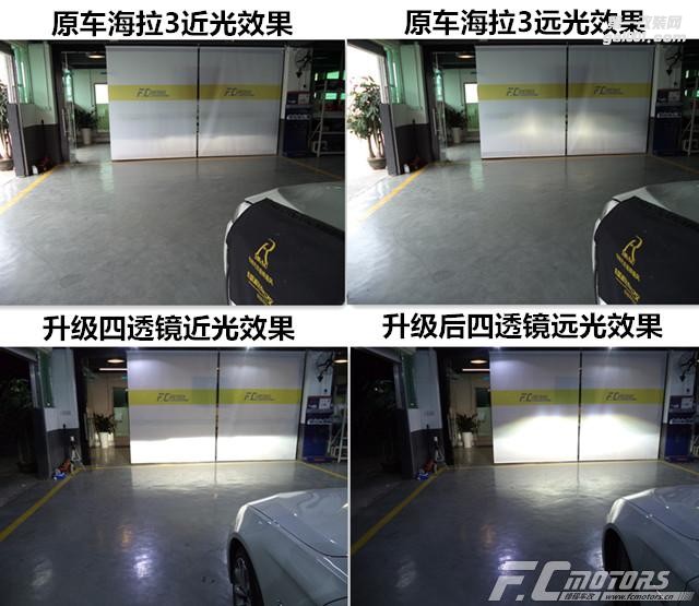 【鋒程車改】深圳全新寶馬525Li遠光位假透鏡升級原裝海拉五雙光透鏡，實現(xiàn)四近四遠