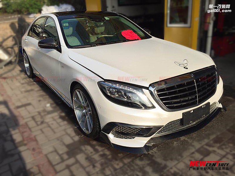最新款奔馳S級改裝巴博斯碳纖維前唇 W222 AMG S63 S65BRABUS風口