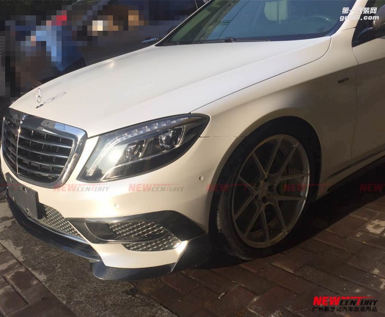 最新款奔馳S級改裝巴博斯碳纖維前唇 W222 AMG S63 S65BRABUS風口