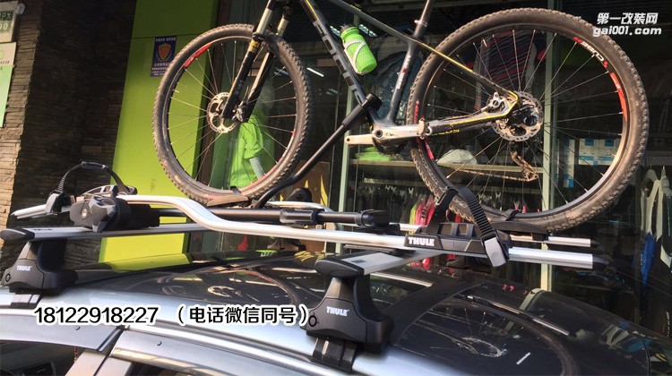 09款國(guó)產(chǎn)邁騰拓樂(lè)車(chē)頂行李架及單車(chē)架安裝效果圖