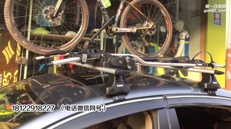 09款國(guó)產(chǎn)邁騰拓樂(lè)車(chē)頂行李架及單車(chē)架安裝效果圖