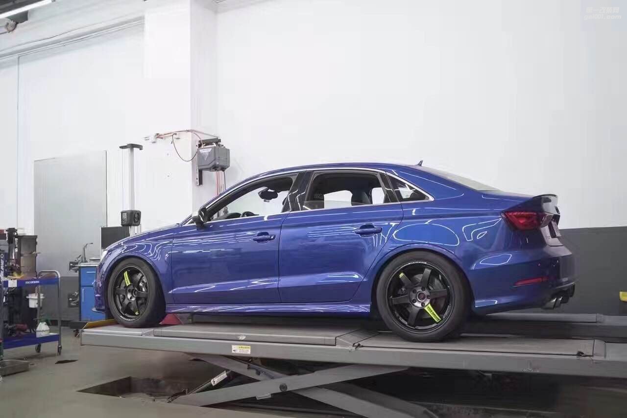 海亞：奧迪小鋼炮 S3 改裝 RAYS TE37SL 綠標(biāo) 版 AP5000R競技剎車