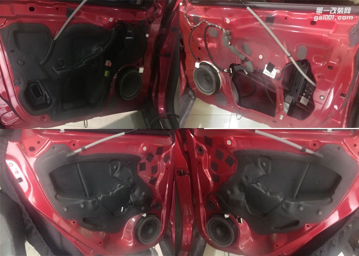 石家莊鴻翔汽車音響--?？怂垢难b丹拿喇叭作業(yè)分享