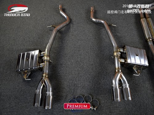 澳洲雷鳥排氣 2016款捷豹XF2.0T 左右四出遙控閥門 消音中尾段