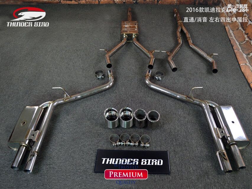 澳洲雷鳥排氣 2016款凱迪拉克CT6 28T 直通消音左右四出中尾段