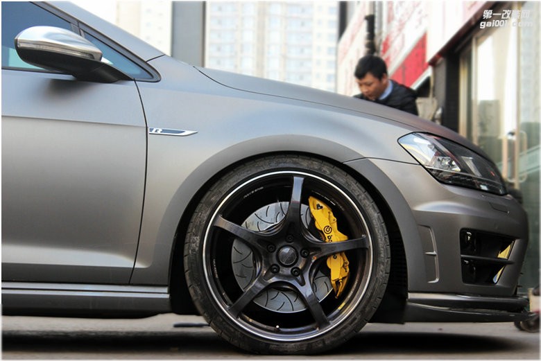 海亞：大眾高爾夫7R 升級(jí) RAYS G50 19寸鍛造輪轂 brembo GT6 350X34龍紋碟 帶防偽卡