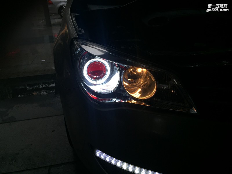 【淳梓改燈】上海榮威350車燈升級改裝 雙光透鏡 氙氣燈 天使眼 惡魔眼