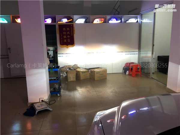 廣州【卡萊姆浦車燈】本田CRV改燈：卡萊姆浦Q5雙光透鏡氙氣大燈