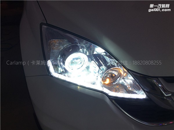 廣州【卡萊姆浦車燈】本田CRV改燈：卡萊姆浦Q5雙光透鏡氙氣大燈