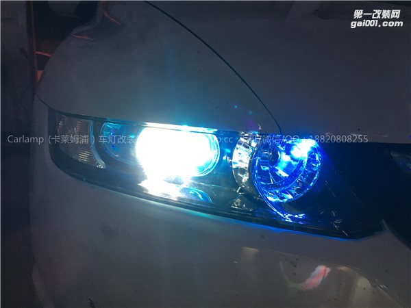 廣州【卡萊姆浦車燈】本田奧德賽改燈：卡萊姆浦Q5雙光透鏡氙氣大燈