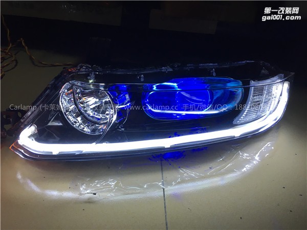 廣州【卡萊姆浦車燈】本田奧德賽改燈：卡萊姆浦Q5雙光透鏡+漢雷氙氣大燈