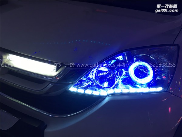 廣州【卡萊姆浦車燈】本田CRV改燈：卡萊姆浦海拉5雙光透鏡氙氣大燈