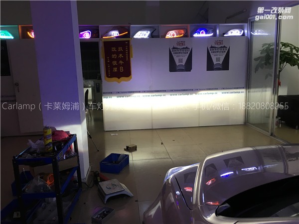 廣州【卡萊姆浦車燈】本田CRV改燈：卡萊姆浦海拉5雙光透鏡氙氣大燈