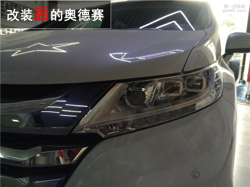 本田奧德賽氙氣燈升級 海拉五雙光透鏡改裝 LED車燈 【中山清風(fēng)車影燈改】