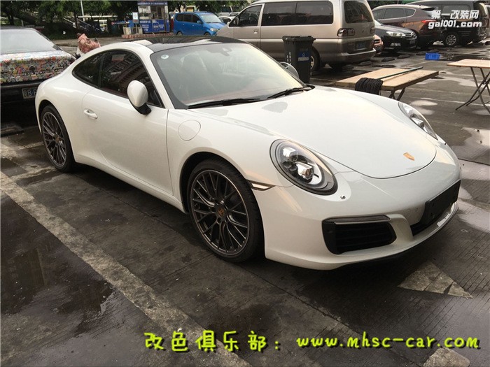 保時(shí)捷911全車施工專車專用透明保護(hù)膜 隱形車衣 漆面保護(hù)膜